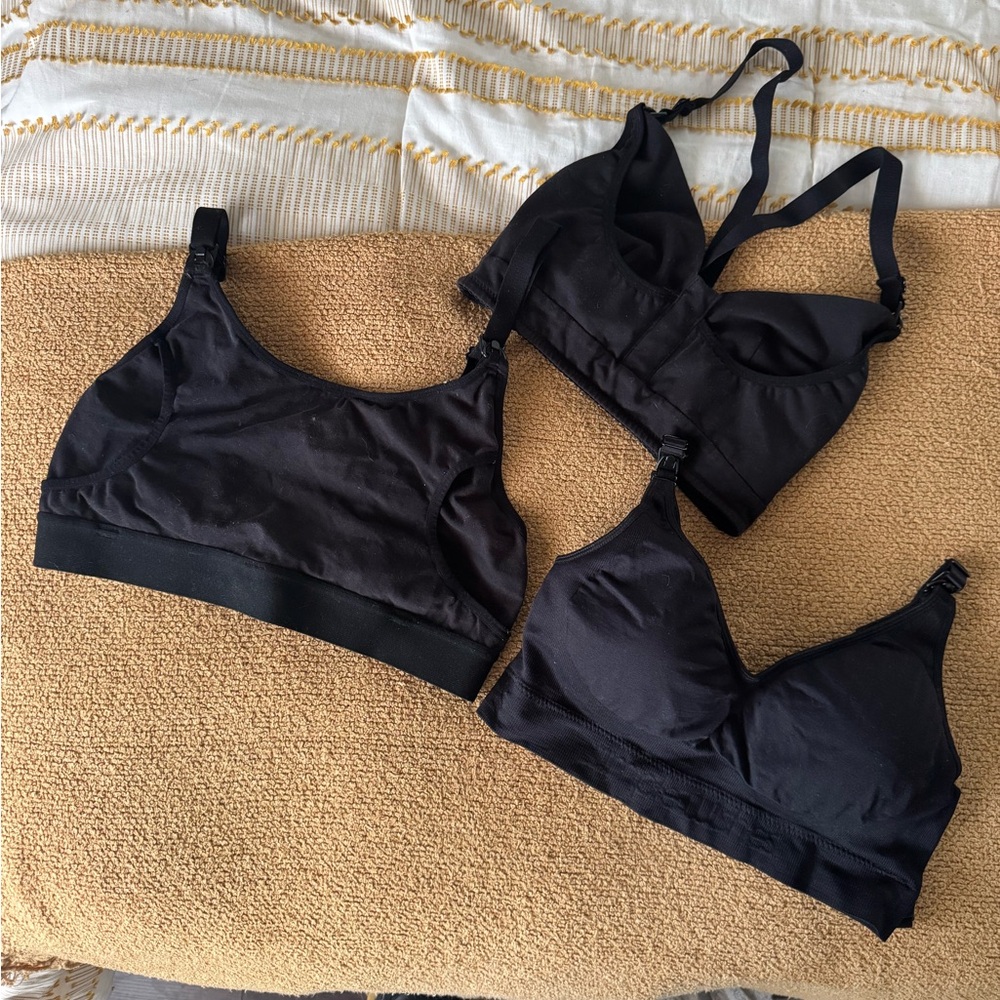 Women's Black Nursing Bras